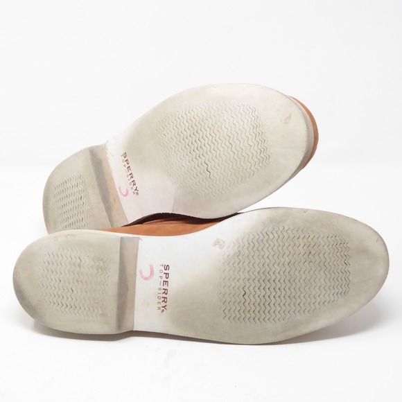 Sperry Top Sider Men's Tan White Leather Penny Color Block Loafers Shoes 9.5M - Picture 7 of 10